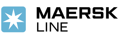 Maersk line company logo.