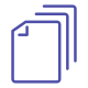 purple papers icon
