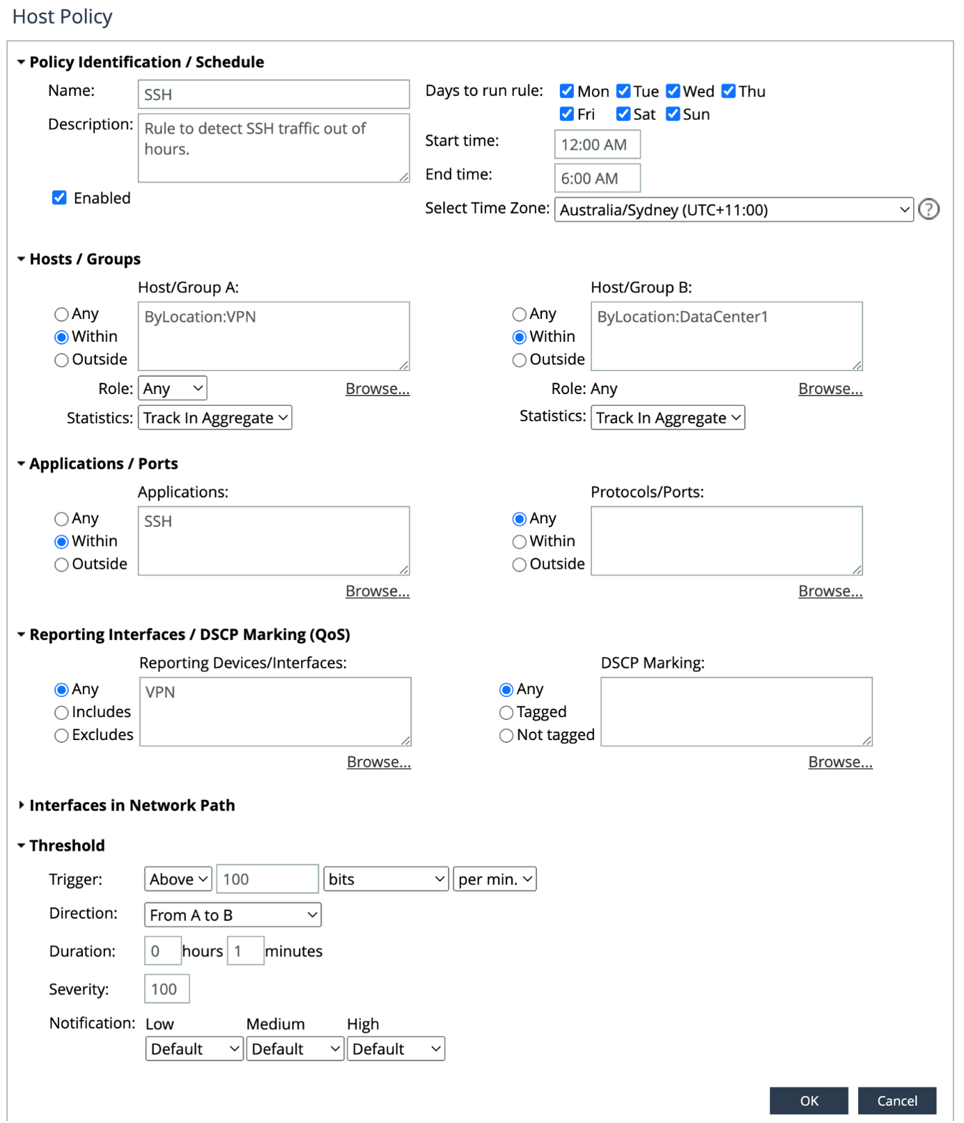 NetProfiler full fidelity data