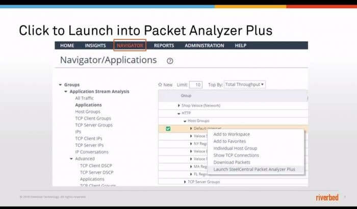 packet analyzer screen shot