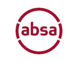 Absa logo with red letters