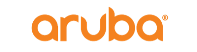 aruba logo with orange letters