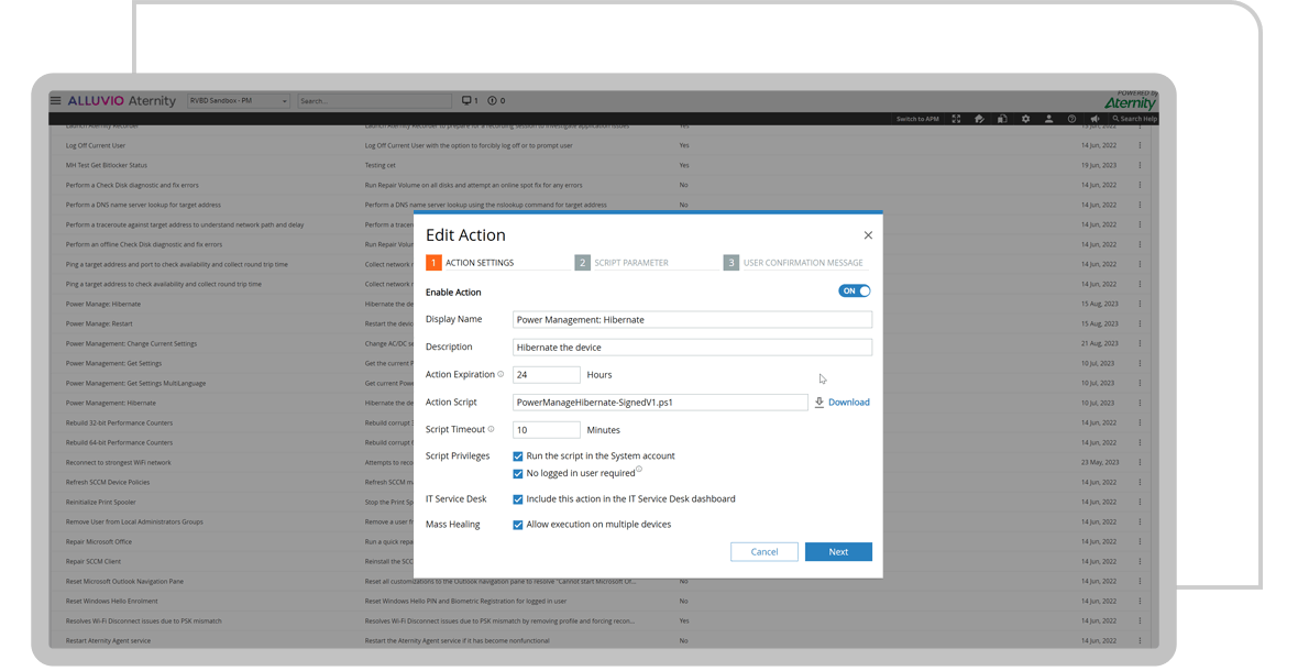 product screen shot