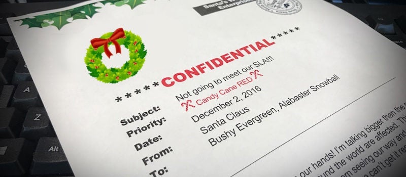 Leaked Confidential Memos from Santa Claus re: Riverbed Integration