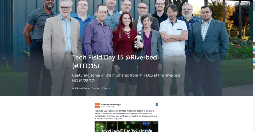 Tech Field Day 15 (TFD15) on Storify