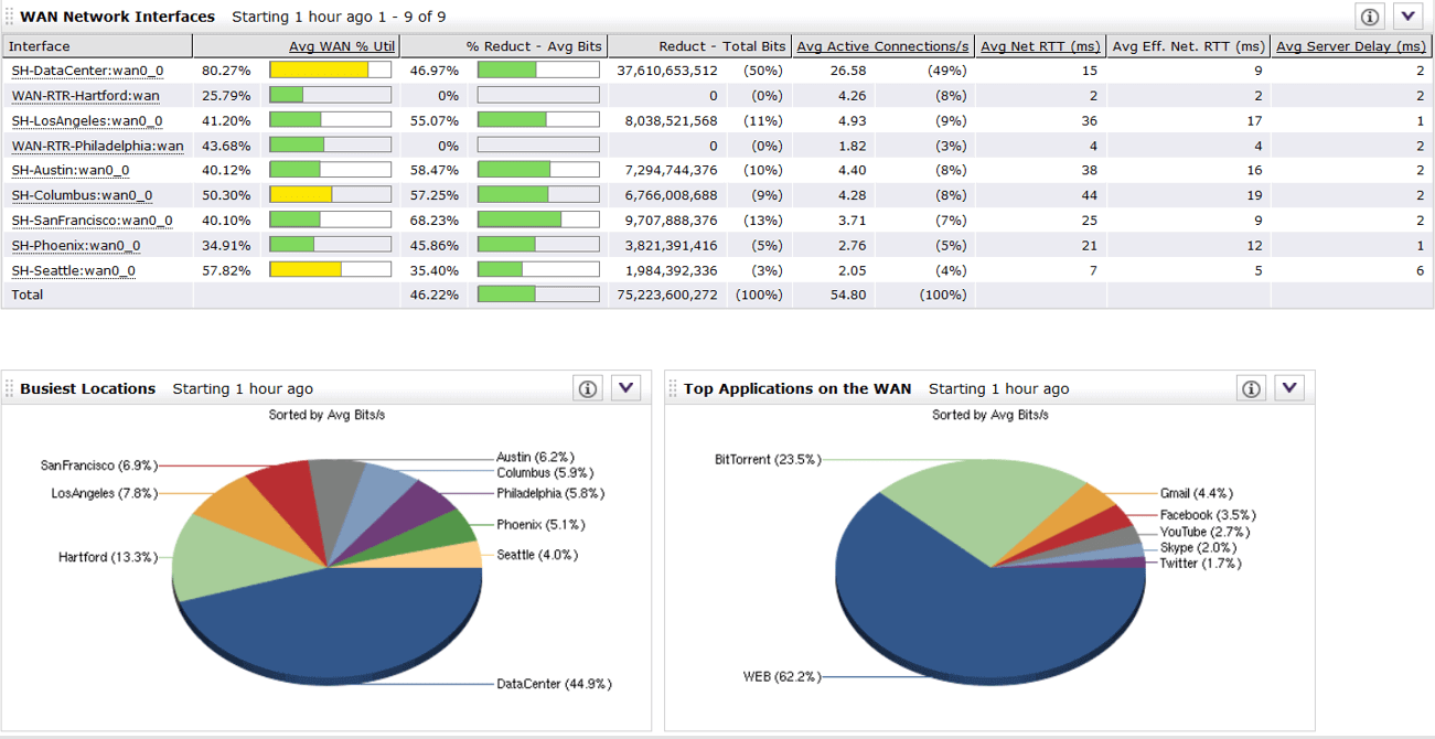SteelCentral NetProfiler screenshot