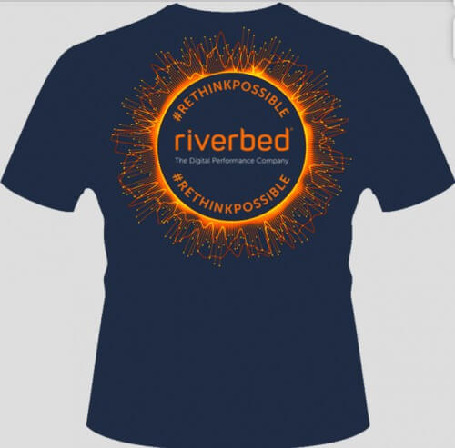 Riverbed Maximize Digital Performance T-shirt at AWS re:Invent