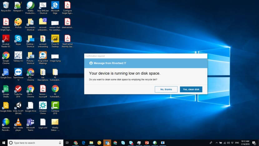 automated remediation, service desk, help desk, trouble ticket, MTTR, end user services
