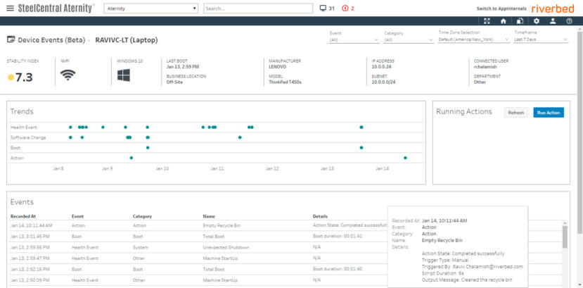 automated remediation, service desk, help desk, trouble ticket, MTTR, end user services