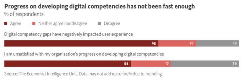 Progress on developing digital competencies has not been fast enough