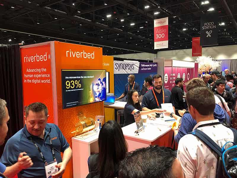 Riverbed booth at Velocity