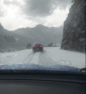TDF hailstorm