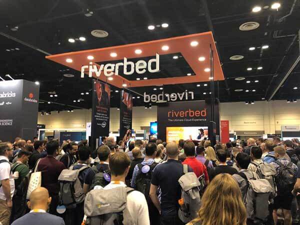 Riverbed booth at Microsoft Ignite 2019
