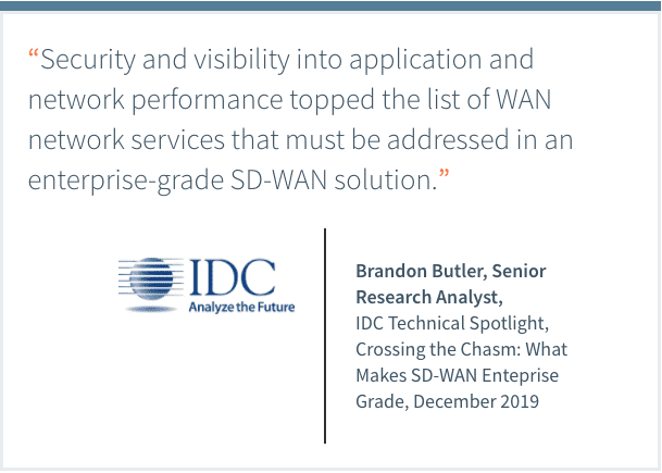 IDC paper on key components of an enterprise SD-WAN