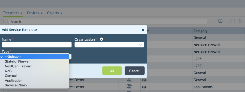 Service Template Types