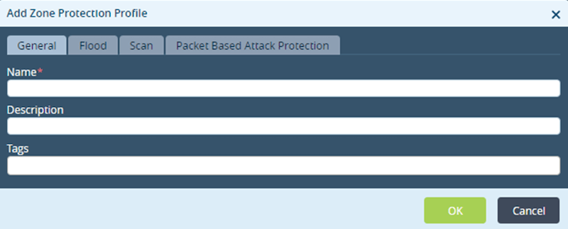 Zone Protection Profile General Tab