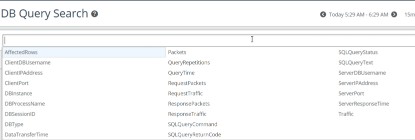 DB Query Search