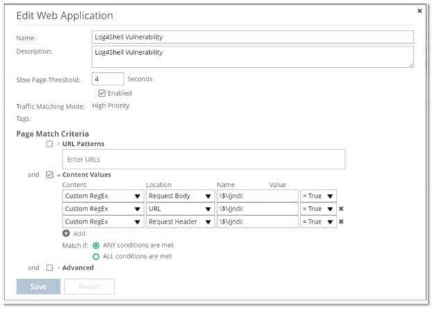 Using AppResponse WTA to set custom variables to detect for certain conditions within the body, URL, and header of application traffic.