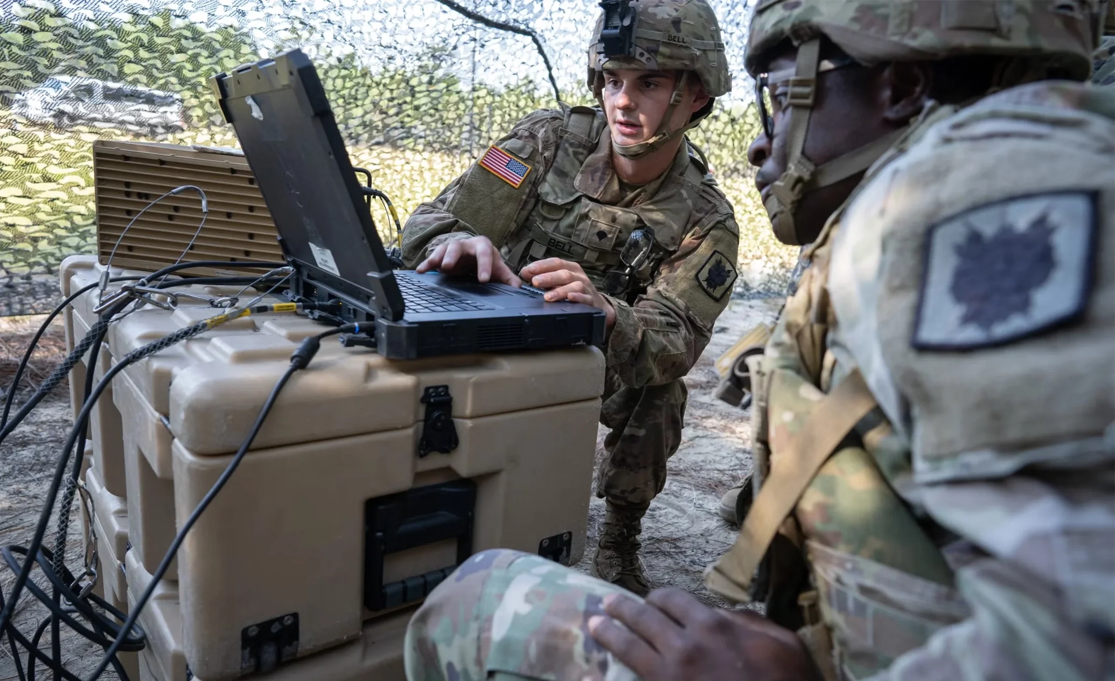 Two militants are Discussion about the Operation