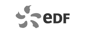 Colorless EDF logo.
